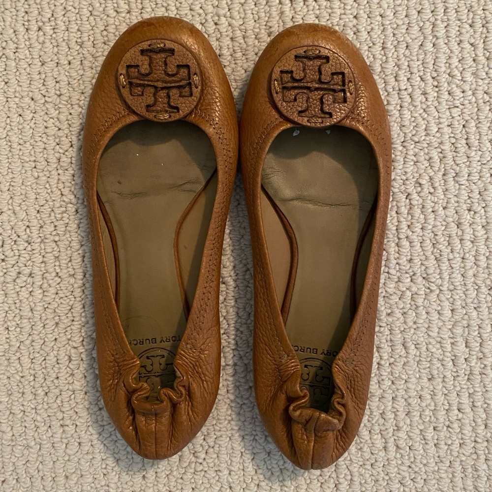 Tory Burch Reva flats 7.5 tan